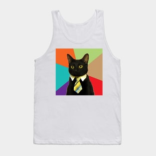 Business Cat Tank Top